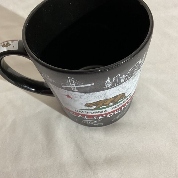 California Republic Ceramic Mug With Bear & Iconic California Symbols Desg 16 OZ - Picture 5 of 5